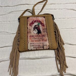 Montana West Buckskin Rodeo Crossbody Bag